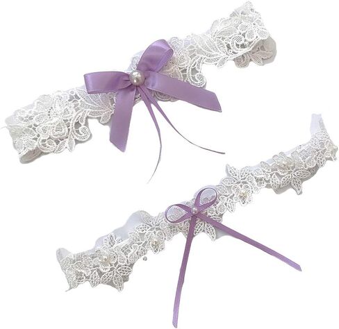النساء الزفاف Bridals الدانتيل الرباط الساق الرباط الحزام مع Bowknot JW21 in Saudi Arabia