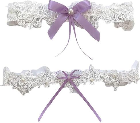 النساء الزفاف Bridals الدانتيل الرباط الساق الرباط الحزام مع Bowknot JW21 in Saudi Arabia