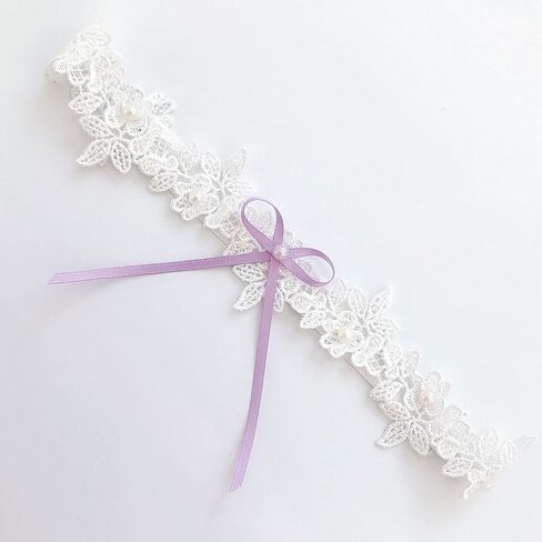 النساء الزفاف Bridals الدانتيل الرباط الساق الرباط الحزام مع Bowknot JW21 in Saudi Arabia