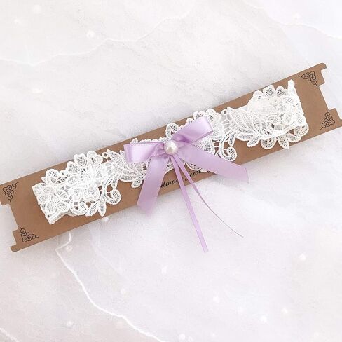 النساء الزفاف Bridals الدانتيل الرباط الساق الرباط الحزام مع Bowknot JW21 in Saudi Arabia