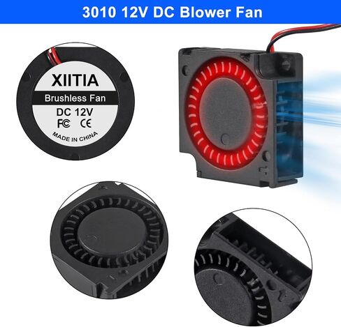 XIITIA 6 قطع 3010 5 فولت مروحة منفاخ 30 × 30 × 10 ملم كم محامل بدون فرش تيار مستمر مروحة تبريد مع طرفين دبوس لأجزاء الطابعة ثلاثية الأبعاد in Kuwait