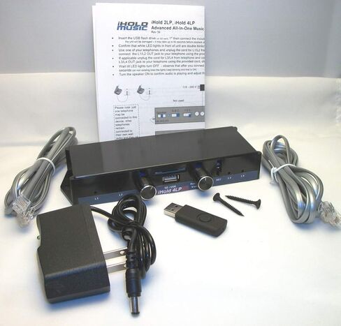 Music On Hold Player Device Message on Hold on Any Phone System with MOH Jack, PBX, KSU | USB, 50+ mp3 Files | Easy Setup in Kuwait