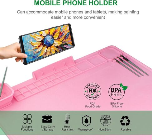 لوحة رسم من السيليكون للاطفال، لوحة رسم على شكل بطة مرسومة مصنوعة يدويا وقابلة للمسح والغسل، لوحة رسم فنية من السيليكون in Kuwait