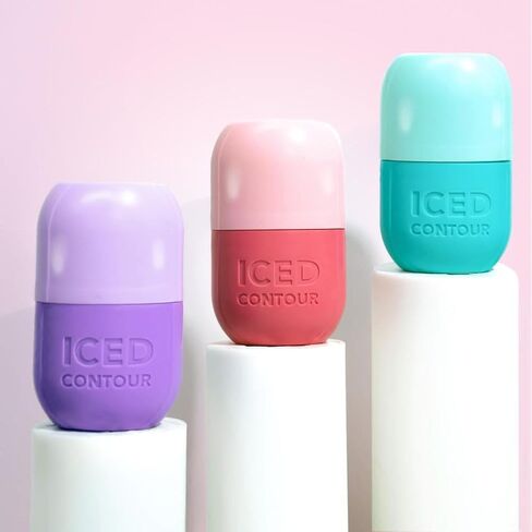 Ice Roller for Face, Ice Face Roller for Eyes, Neck and Cold Therapy for Injuries. Ice Mold for Face Massager, Skin Care. Remove Fine Lines, Shrink Pores, Reduce Acne (Black) in Saudi Arabia