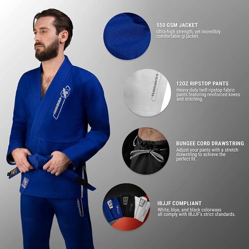 Hayabusa BJJ Gi - Essential Gold Weave Jiu Jitsu Gi for Men and Women, IBJJF Compliant in Saudi Arabia