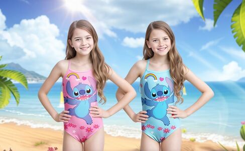 Soft and Adorable Beach Bathing Suits for Girls, Ages 6-14 - Perfect for a Day at The Beach in Saudi Arabia