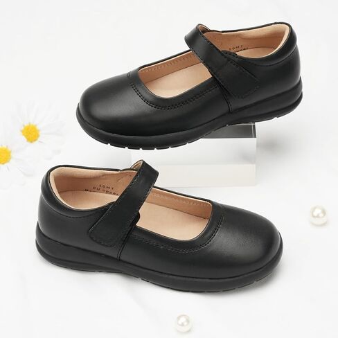 أحذية Stelle للفتيات المدرسية باللون الأسود من Mary Jane Flats، أحذية رسمية للأطفال الصغار والكبار in Kuwait