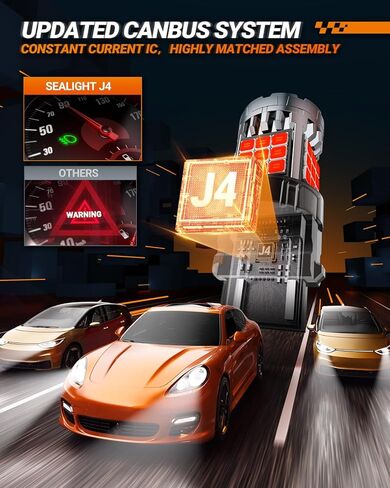 SEALIGHT 3157 LED Bulb for Backup Lights 3047 3457 3056 3057 LED Car Bulbs for Reverse Light Bulbs 6000K White, Pack of 2 in Saudi Arabia