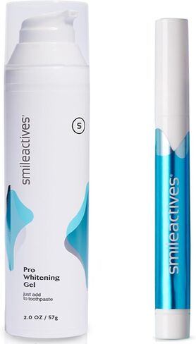Smileactives Teeth Whitening Products- Ultimate Tooth Whitening & Brightening Duo, 30 ml Power Whitening Gel and 3.25 ml Tooth Whitening Pen – 30 Day Supply in Kuwait