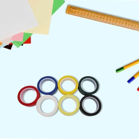 10 Rolls 1/8" Whiteboard Tape Line 3mm Thin Dry Erase Board Tape Lines Pinstripe Tape, Thin White Board Tape for Graphic Chart Art Tape Grid Marking, 216ft Per Roll in Kuwait