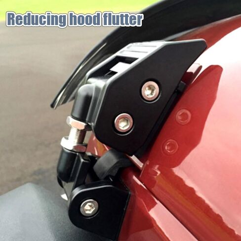 Fit for Jeep Wrangler Hood Latches - Adjustable Hood Lock Catches Kit Compatible with Jeep Wrangler JK JL 2007-2023 and Jeep Gladiator JT 2020-2024, Secure and Stylish Hood Latch (Black) in Kuwait