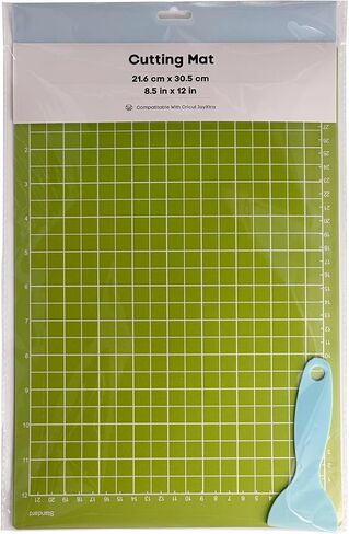 Srunffe Light Grip Cutting Mat for Cricut Joy Xtra Smart, 12 x 8.5 Inches Craft Paper Cutting Mat Use with Printer Paper, Vellum, Light Cardstock & More, Sewing and Crafting, 2 Pack in Kuwait