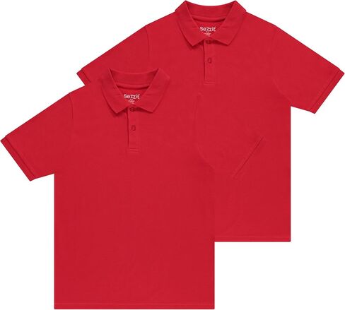 Boys Polo 2-Pack: Premium Comfort and Timeless Style - Perfect for School, Playdates, Church, Birthdays. in Saudi Arabia