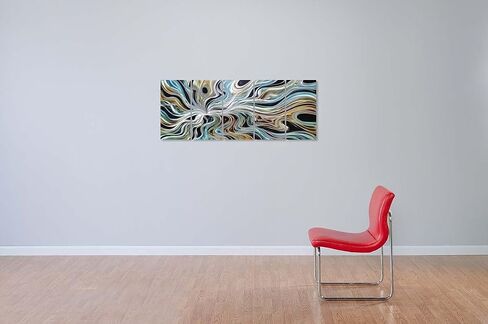 Yihui Arts Abstrct Colorful Metal Wall Art Handcrafted Sculpture Decor 3D Aluminum Art for Modern and Contemporary Home Living Room Bedroom Decor in Saudi Arabia