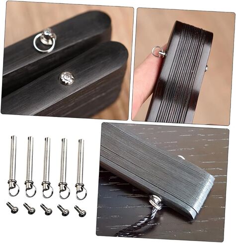 5 Sets Folding Fan Shaft Folding Fan Paper Solid Shaft Rivet Handheld Handheld Fan Repairing kit Folding Fan Rivet and nut Hand Crank Rivet Repair kit in Saudi Arabia