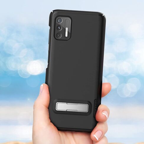 Encased Moto G Power 2021 Belt Case with Metal Kickstand (Slimline Series) Ultra Thin Cover with Holster Clip (for Motorola G Power 2021 ONLY) in Kuwait
