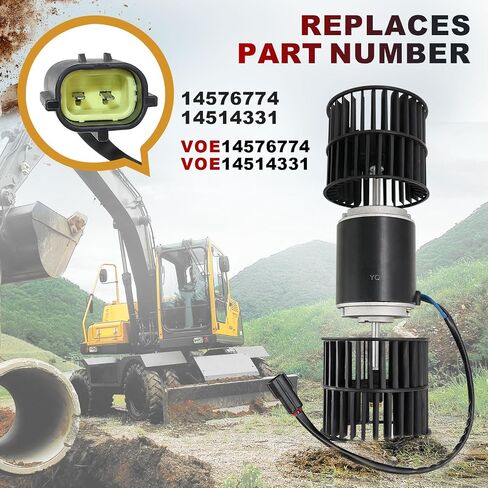 استبدال محرك منفاخ مكيف الهواء 24 فولت متوافق مع حفارة فولفو EC140 EC160 EC210 EC240 EC290 14576774 14514331 in Saudi Arabia