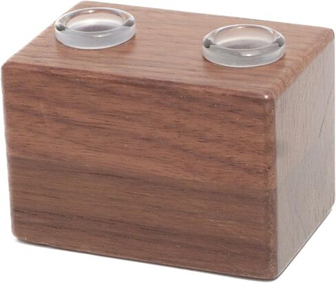 Premium 2 Slide Holder - Handmade Bowl Display Stand - 18mm 14mm 10mm… (18mm, Walnut) in Saudi Arabia