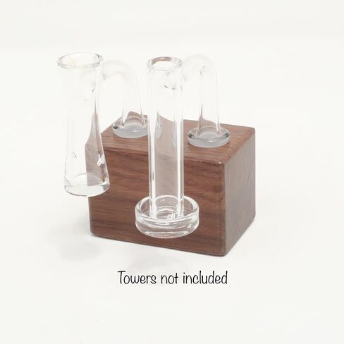 Premium 2 Slide Holder - Handmade Bowl Display Stand - 18mm 14mm 10mm… (18mm, Walnut) in Saudi Arabia