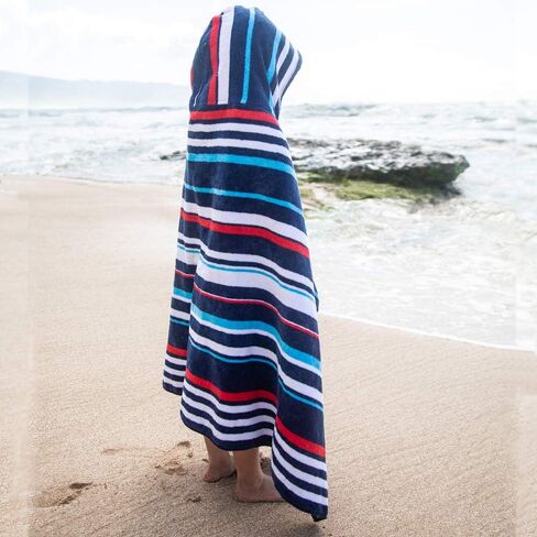 كي ويست بالمز - منشفة شاطئ بغطاء للرأس للأطفال وملابس سباحة بأزرار in Kuwait