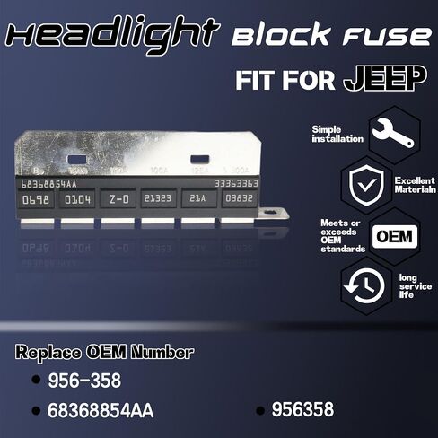 68368854AA Fuse Z CASE Fit for 2020-2023 Jeep Gladiator for 2018-2023 Jeep Wrangler Fuse Block Main Fuse Replace 956-358 956358 68368854AA Block Fuse in Kuwait