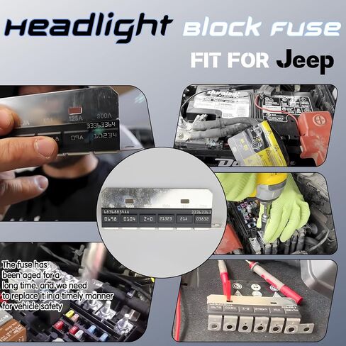 68368854AA Fuse Z CASE Fit for 2020-2023 Jeep Gladiator for 2018-2023 Jeep Wrangler Fuse Block Main Fuse Replace 956-358 956358 68368854AA Block Fuse in Kuwait