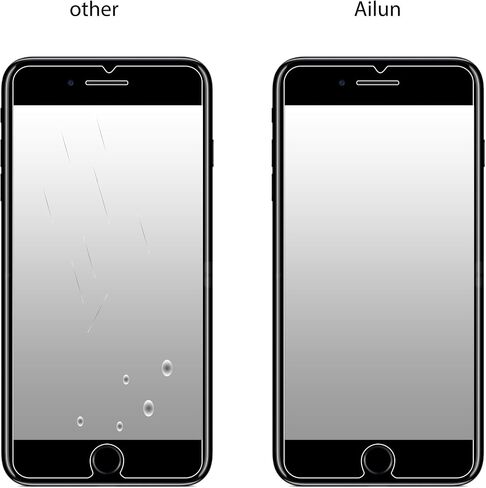 Ailun Privacy Screen Protector for iPhone SE 2020 2nd/2022 3rd Generation, iPhone 8 7 6 6s 3Pack Anti Spy Private Tempered Glass [Black] in Saudi Arabia