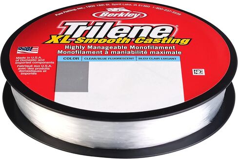 Berkley Trilene® XL®, Fluorescent Clear/Blue, 6lb | 2.7kg, 110yd | 100m Monofilament Fishing Line, Suitable for Freshwater Environments in Saudi Arabia