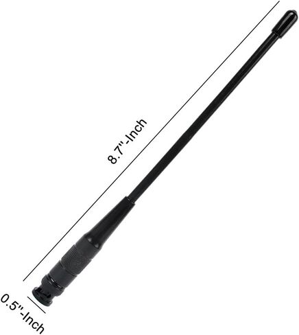 HYS BNC HT Antenna, 144/440 MHz Dual-Band High Gain Handheld Antenna for ICOM IC-V9 Motorola HT440 CP500 Uniden Bearcat Whistler VHF/UHF Ham Radio (Pack of 2) in Kuwait