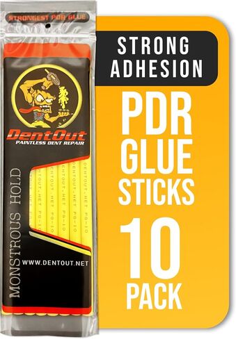 Monstrous Red PDR Glue Sticks (10 Pack) - PDR Glue for Unmatched Adhesion and Precision Dent Removal – Professional Paintless Dent Repair Glue Sticks in Saudi Arabia