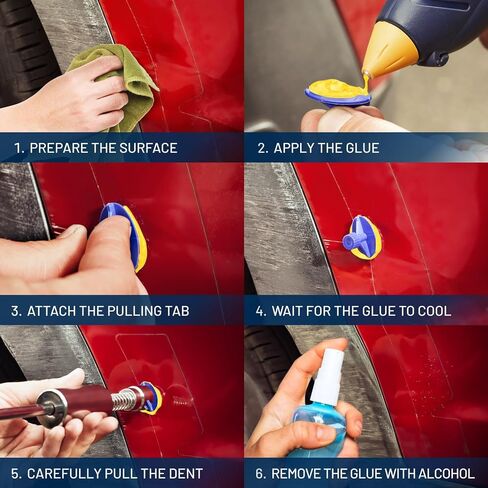 Monstrous Red PDR Glue Sticks (10 Pack) - PDR Glue for Unmatched Adhesion and Precision Dent Removal – Professional Paintless Dent Repair Glue Sticks in Saudi Arabia