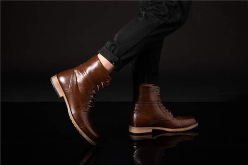 MC310 Men's Lace Up Cap Toe Dress Casual Fashion Oxford Boot in Saudi Arabia