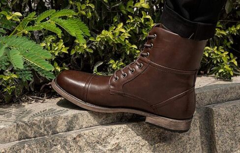 MC310 Men's Lace Up Cap Toe Dress Casual Fashion Oxford Boot in Saudi Arabia