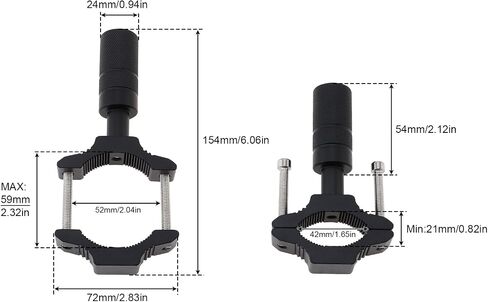 Multifunctional Light Mount Bracket for Motorcycle Scooter ATV UTV Installing Spotlights Running Lights, Bumper Fork Headlight Expansion Bracket (2, 18MM-30MM) in Saudi Arabia