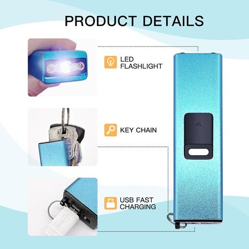 REAX Stun Gun Keychain for Women Self Defense Mini Stun Gun for Women Stun Gun USB Rechargeable with LED Flashlight Power Volt Micro in Kuwait