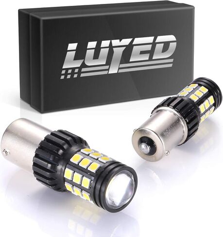 LUYED 2 قطعة 7443 3030 31-smd LED لمبات، زينون أبيض، 12 فولت - 24 فولت، يناسب 7440A 7440NA 7440 7440SV 7443NA 7441 7443 7443R WY21W W21/5W W21W، سهل التركيب in Kuwait