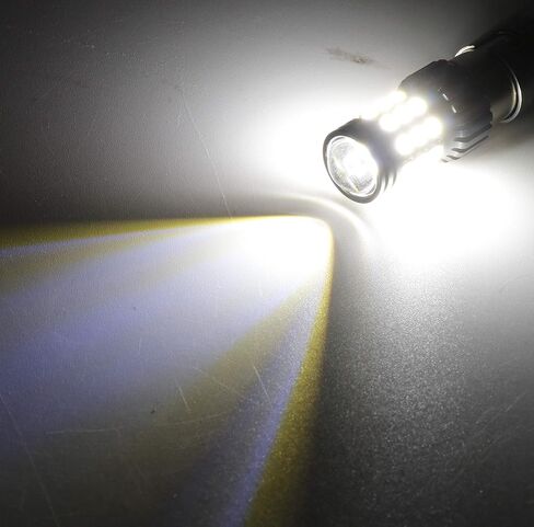 LUYED 2 قطعة 7443 3030 31-smd LED لمبات، زينون أبيض، 12 فولت - 24 فولت، يناسب 7440A 7440NA 7440 7440SV 7443NA 7441 7443 7443R WY21W W21/5W W21W، سهل التركيب in Kuwait