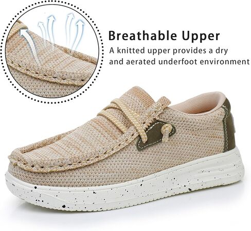 Apakowa Boys Loafers Slip On Shoes Girls Casual Boat Shoes (Toddler/Little Kid/Big Kid) in Saudi Arabia