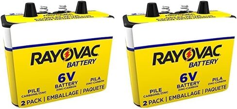 Rayovac 944-2R: 6-Volt Heavy Duty Lantern Battery with Spring Terminals - 2 Pack in Saudi Arabia