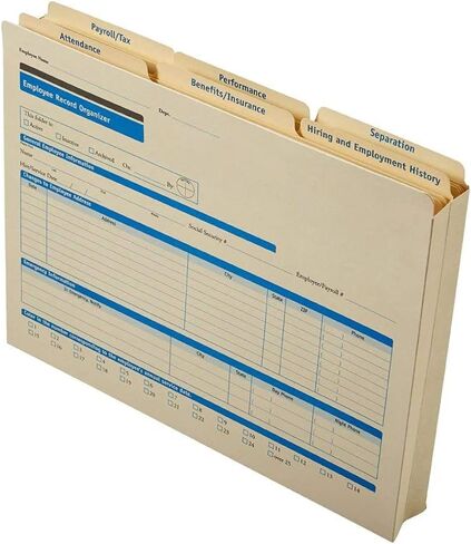 Hiring/Employment Folder | 11.75" x 9.5" | HR and Employee Management | 25-Pack in Kuwait