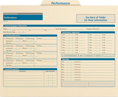 Hiring/Employment Folder | 11.75" x 9.5" | HR and Employee Management | 25-Pack in Kuwait