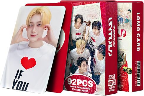 92Pcs ENHYPEN ROMANCE: UNTOLD Album Photocard Set 60Pcs Enhypen Photocards and 32Pcs Untold Album Stickers Pack Enhypen Merch in Saudi Arabia