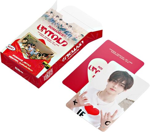 92Pcs ENHYPEN ROMANCE: UNTOLD Album Photocard Set 60Pcs Enhypen Photocards and 32Pcs Untold Album Stickers Pack Enhypen Merch in Saudi Arabia