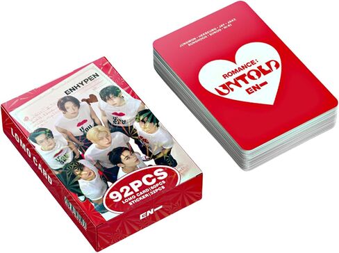 92Pcs ENHYPEN ROMANCE: UNTOLD Album Photocard Set 60Pcs Enhypen Photocards and 32Pcs Untold Album Stickers Pack Enhypen Merch in Saudi Arabia