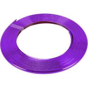 Motoforti Universal Car Door Edge Guards C-Type Door Body Bumper Protector, 26.25ft 8m, Anti-scratch Collision, PVC, Chrome Purple