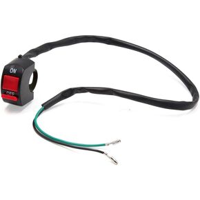 uxcell 2 Wires Motorcycle Headlight Switch Head Lamp ON-OFF Button for 7/8 Inch Handlebar