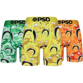 PSD Men's Wf Faces 3-Pack Boxer Briefs, Multi, S