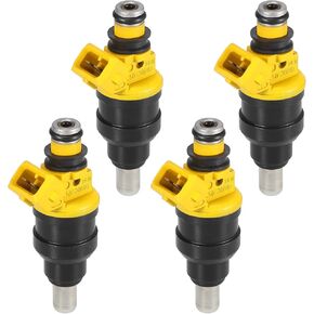 X AUTOHAUX 4pcs 35310-24010 Fuel Injector Nozzle for Hyundai Excel Base GL GS 1.5L 1990-1994 for Hyundai Scoupe Base LS 1.5L 1991-1992