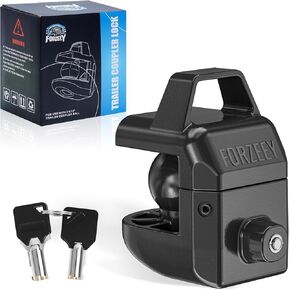 Trailer Coupler Lock only for 2-5/16" Ball Coupler Heavy Duty Anti-Theft Hitch Locks for Boat, RV, Travel Trailers etc.