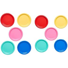 American Greetings Rainbow Party Supplies, Multicolor 50-Count Paper Dessert Plates and 50-Count Lunch Napkins in Kuwait